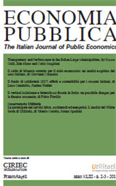 Artikel, Transparency and Performance in the Italian Large Municipalities, Franco Angeli