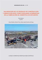 E-book, Valorización de los residuos de construcción y demolición (RCD) como puzolanas alternativas en la fabricación de cementos eco-eficientes, Medina, César, CSIC, Consejo Superior de Investigaciones Científicas