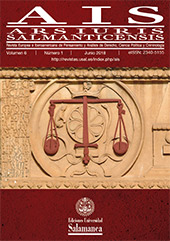 Fascicolo, AIS : Ars Iuris Salmanticensis : 6, 1, 2018, Ediciones Universidad de Salamanca