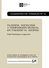 E-book, Filosofía, sociología y composición musical en Theodor W. Adorno, Universidad Francisco de Vitoria