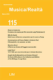 Issue, Musica/Realtà : 115, 1, 2018, Libreria musicale italiana