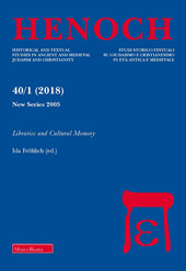 Fascicolo, Henoch : studi storico-testuali su giudaismo e cristianesimo in età antica e medievale : 40, 1, 2018, Editrice Morcelliana