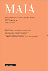 Issue, Maia : rivista di letterature classiche : LXX, 2, 2018, Editrice Morcelliana