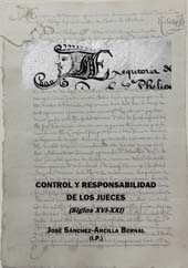 E-book, Control y responsabilidad de los jueces (siglos XVI-XXI), Sánchez-Arcilla Bernal, José, Dykinson