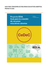 E-book, Proyecto EDIA : Guía de creación de recursos educativos abiertos, Pereira Baz, Miguel Ángel, Ministerio de Educación, Cultura y Deporte