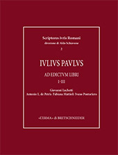 E-book, Iulius Paulus Ad edictum libri I-III, "L'Erma" di Bretschneider