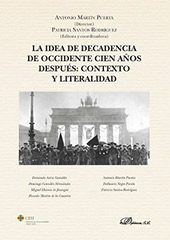 E-book, La idea de decadencia de occidente cien años después : contexto y literalidad, Dykinson