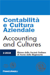 Issue, Contabilità e cultura aziendale : rivista della Società Italiana di Storia della Ragioneria : XVIII, 2, 2018, Franco Angeli