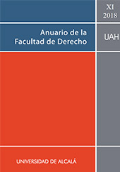 Fascicolo, Anuario de la Facultad de derecho de la Universidad de Alcalá : XI, 2018, Dykinson