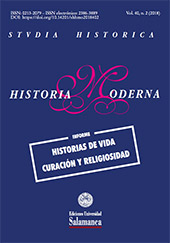 Issue, Studia historica : historia moderna : 40, 2, 2018, Ediciones Universidad de Salamanca