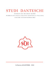 Fascículo, Studi danteschi : LXXXIII, 2018, Le lettere