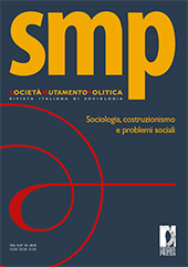 Heft, SocietàMutamentoPolitica : rivista italiana di sociologia : 18, 2, 2018, Firenze University Press