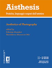 Fascicolo, Aisthesis : pratiche, linguaggi e saperi dell'estetico : XI, 2, 2018, Firenze University Press