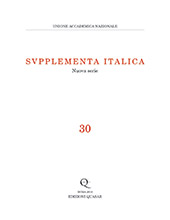 Heft, Supplementa italica : nuova serie : 30, 2018, Edizioni Quasar
