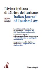 Artículo, Recenti interventi giurisprudenziali sulla regolamentazione delle professioni di guida e di accompagnatore turistici, Franco Angeli