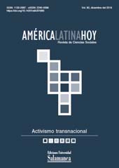 Fascicolo, América Latina Hoy : revista de ciencias sociales : 80, 3, 2018, Ediciones Universidad de Salamanca