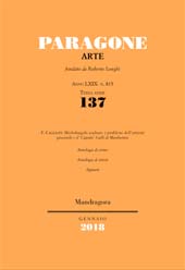 Fascicolo, Paragone : rivista mensile di arte figurativa e letteratura. Arte : LXIX, 137, 2018, Mandragora