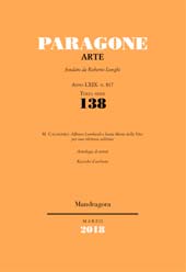 Issue, Paragone : rivista mensile di arte figurativa e letteratura. Arte : LXIX, 138, 2018, Mandragora
