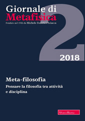 Article, Meta‑filosofia : un rebus, Morcelliana