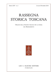 Issue, Rassegna storica toscana : LXIV, 2, 2018, L.S. Olschki