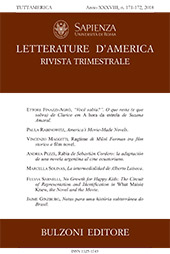 Fascículo, Letterature d'America : rivista trimestrale : XXXI, 171/172, 2018, Bulzoni