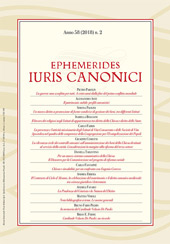 Fascicule, Ephemerides iuris canonici : 58, 2, 2018, Marcianum Press