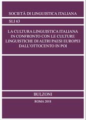 Chapter, Il mutamento linguistico dall'800 ai nostri giorni, Bulzoni editore