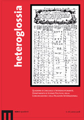 Issue, Heteroglossia : quaderni dell'Istituto di lingue straniere : 16, 2018, EUM-Edizioni Università di Macerata