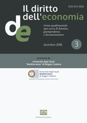 Issue, Il diritto dell'economia : 97, 3, 2018, Enrico Mucchi Editore