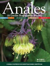 Heft, Anales del Jardín Botánico de Madrid : 75, 2, 2018, CSIC, Consejo Superior de Investigaciones Científicas