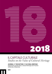 Fascículo, Il capitale culturale : studies on the value of cultural heritage : 18, 2, 2018, EUM-Edizioni Università di Macerata