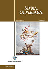 Heft, Studia Oliveriana : quarta serie IV, 2018, Il lavoro editoriale