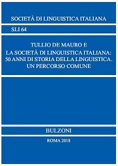 Chapter, La Società di Linguistica Italiana dal 1971 al 1973, Bulzoni editore