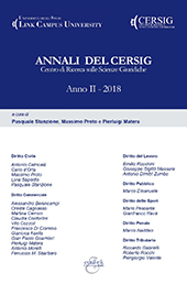 Issue, Annali del CERSIG : Centro di ricerca sulle scienze giuridiche : II, 2018, Eurilink