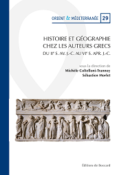 E-book, Histoire et géographie chez les auteurs grecs : du IIe s. av. J.-C. au VIe s. après J.-C., De Boccard