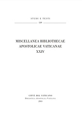 eBook, Miscellanea Bibliothecae apostolicae Vaticanae XXIV, Biblioteca apostolica vaticana