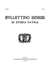 Heft, Bullettino senese di storia patria : CXXV, 2018, Accademia senese degli Intronati