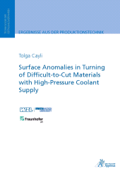 E-book, Surface Anomalies in Turning of Difficult-to-Cut Materials with High-Pressure Coolant Supply, Apprimus Wissenschaftsverlag