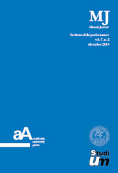 Issue, Mimesis Journal : scritture della performance : 7, 2, 2018, Accademia University Press