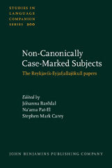E-book, Non-Canonically Case-Marked Subjects, John Benjamins Publishing Company