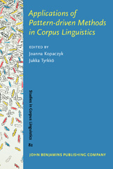 E-book, Applications of Pattern-driven Methods in Corpus Linguistics, John Benjamins Publishing Company