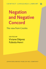 E-book, Negation and Negative Concord, John Benjamins Publishing Company