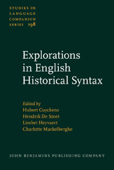 E-book, Explorations in English Historical Syntax, John Benjamins Publishing Company