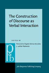 eBook, The Construction of Discourse as Verbal Interaction, John Benjamins Publishing Company
