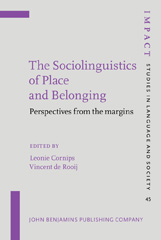E-book, The Sociolinguistics of Place and Belonging, John Benjamins Publishing Company