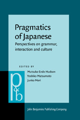 E-book, Pragmatics of Japanese, John Benjamins Publishing Company