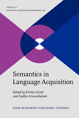 E-book, Semantics in Language Acquisition, John Benjamins Publishing Company