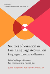 E-book, Sources of Variation in First Language Acquisition, John Benjamins Publishing Company