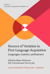 eBook, Sources of Variation in First Language Acquisition, John Benjamins Publishing Company