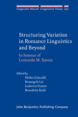eBook, Structuring Variation in Romance Linguistics and Beyond, John Benjamins Publishing Company